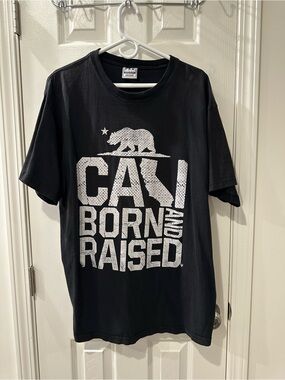 Cali Born and Raised Graphic Tee - Black